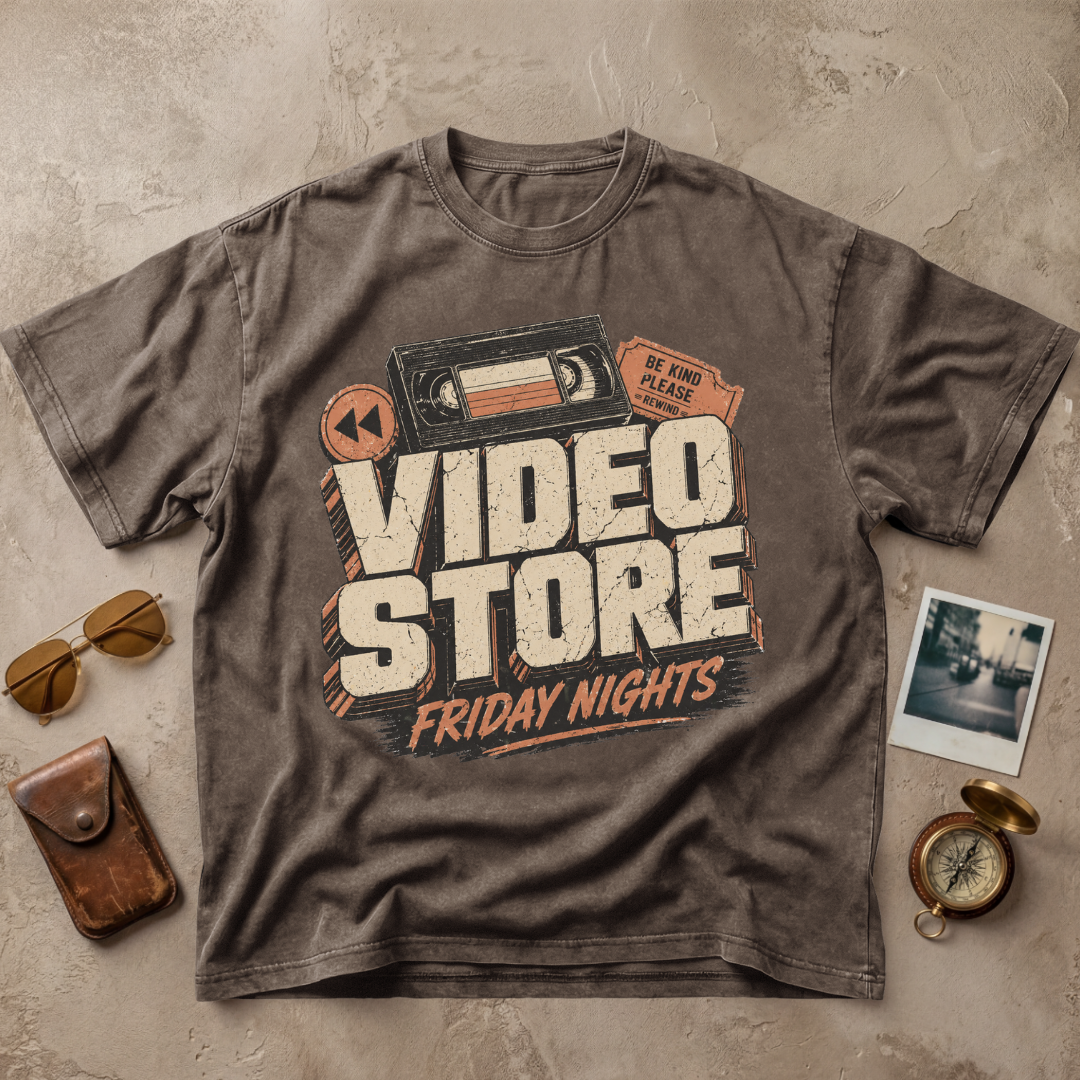 Video Store Friday Nights Retro Vintage