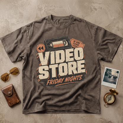 Video Store Friday Nights Retro Vintage