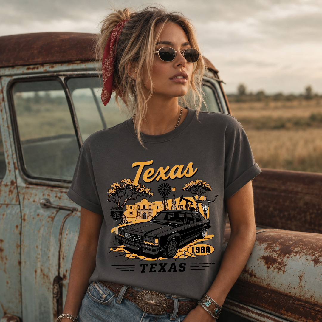 Texas Vintage Car Retro