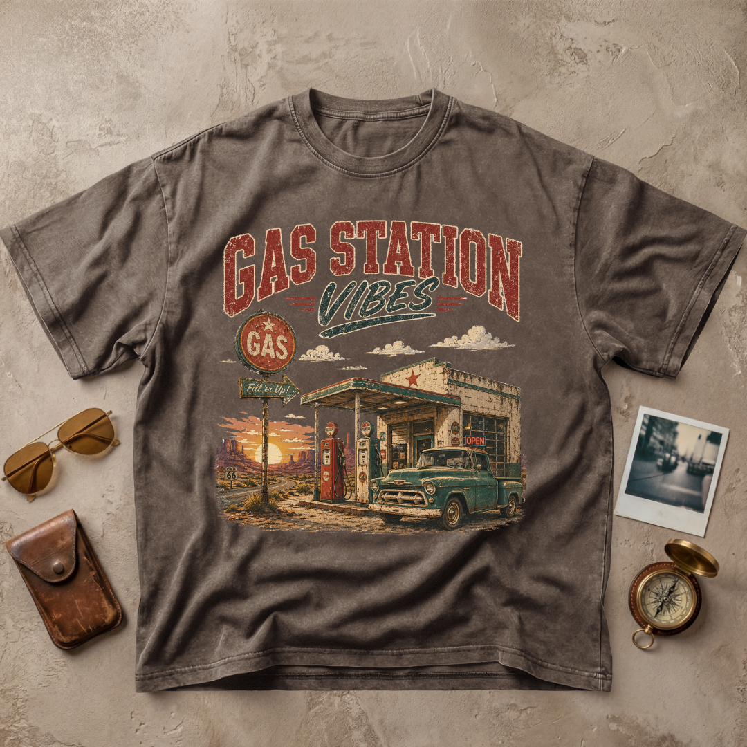 Gas Station Vibes Vintage Retro