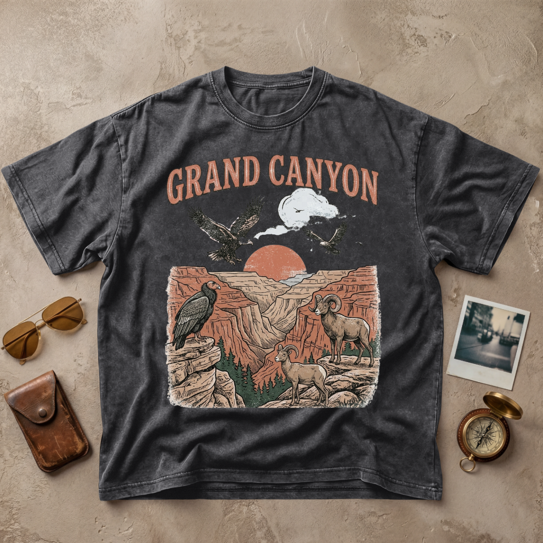 Grand Canyon Vintage Wildlife Graphic Tee