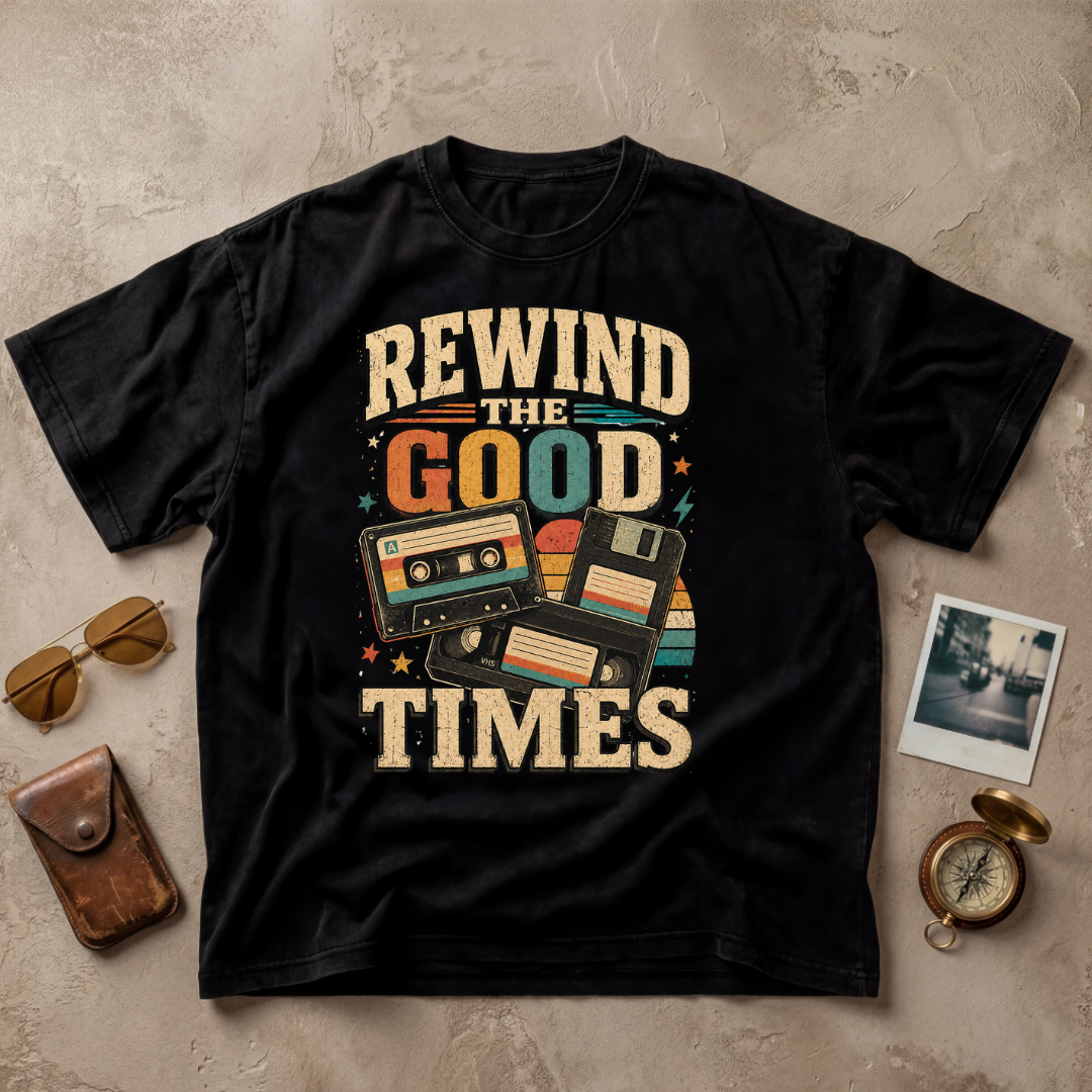 Rewind The Good Times Retro Tee