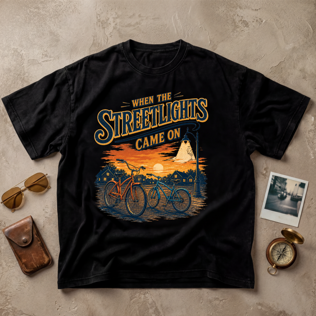 When The Streetlights Came On Vintage Tee