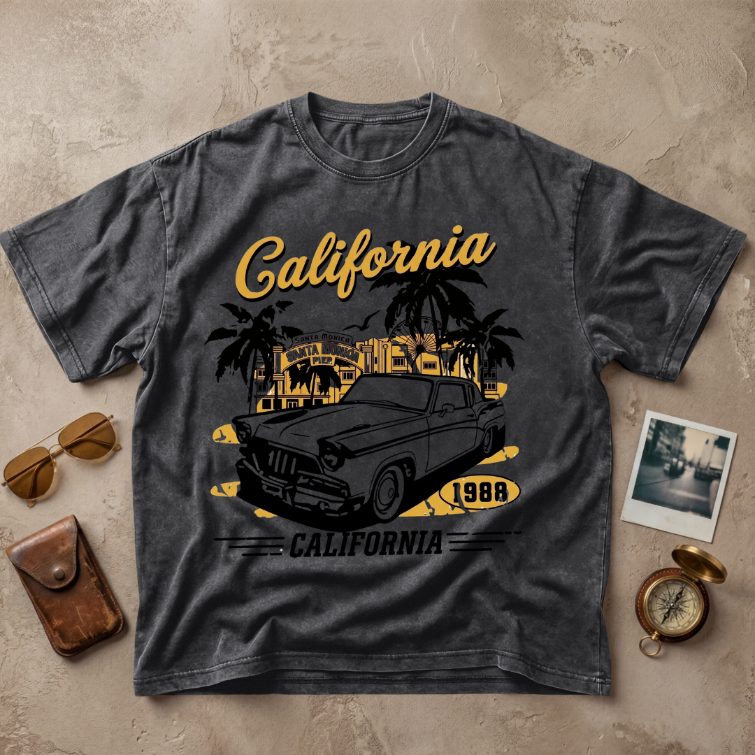 California Vintage Car Retro