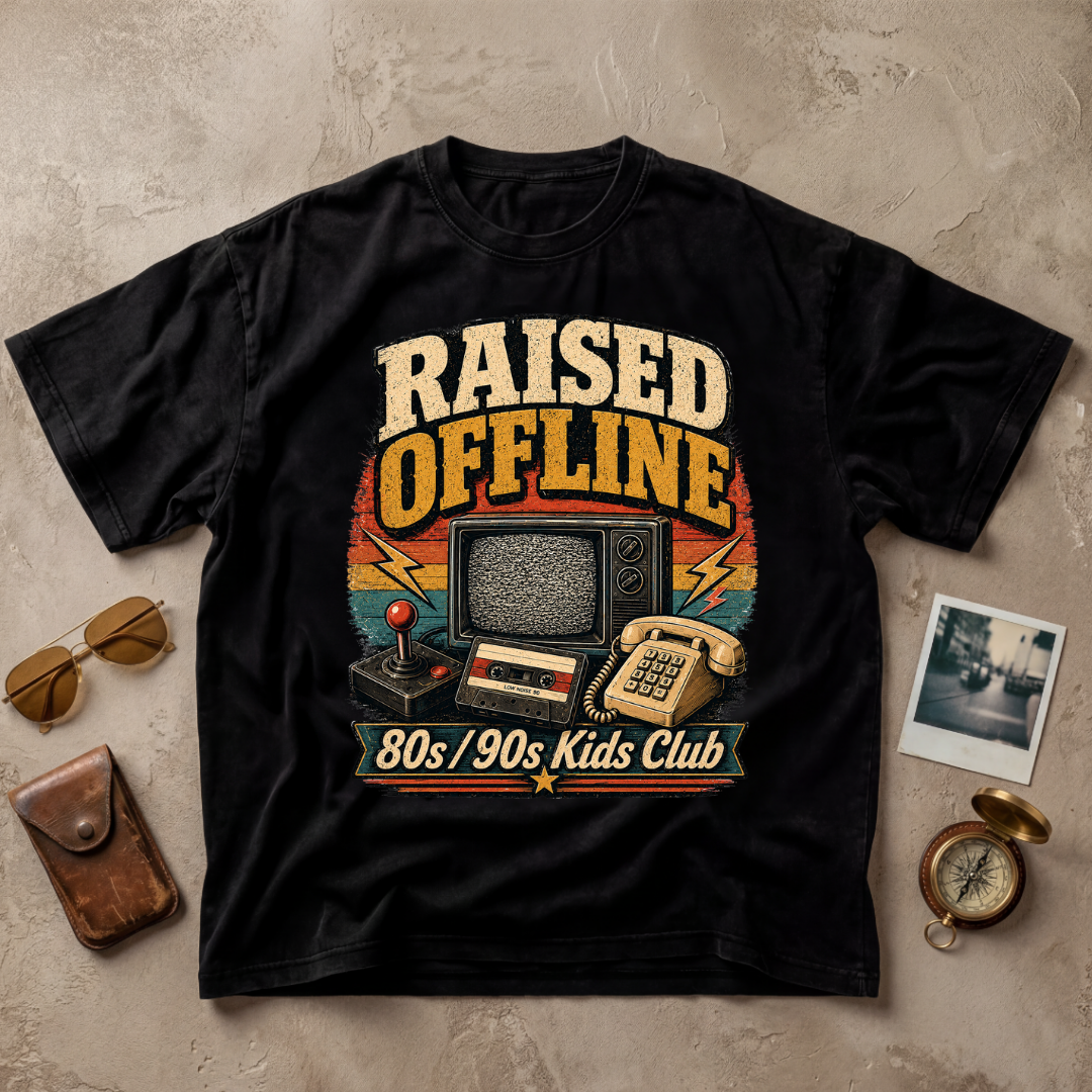 Raised Offline Vintage Retro Tee