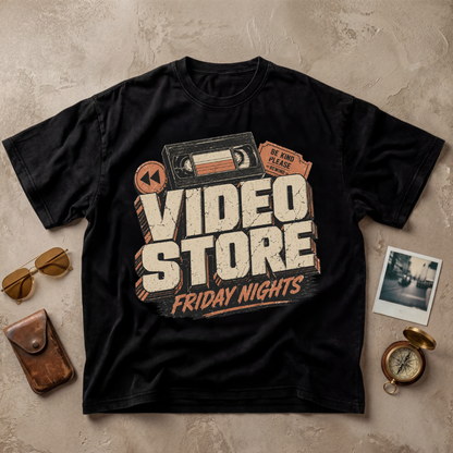 Video Store Friday Nights Retro Vintage
