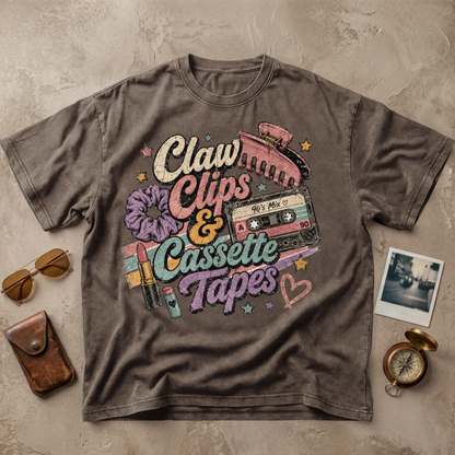 Claw Clips and Cassette Tapes Tee