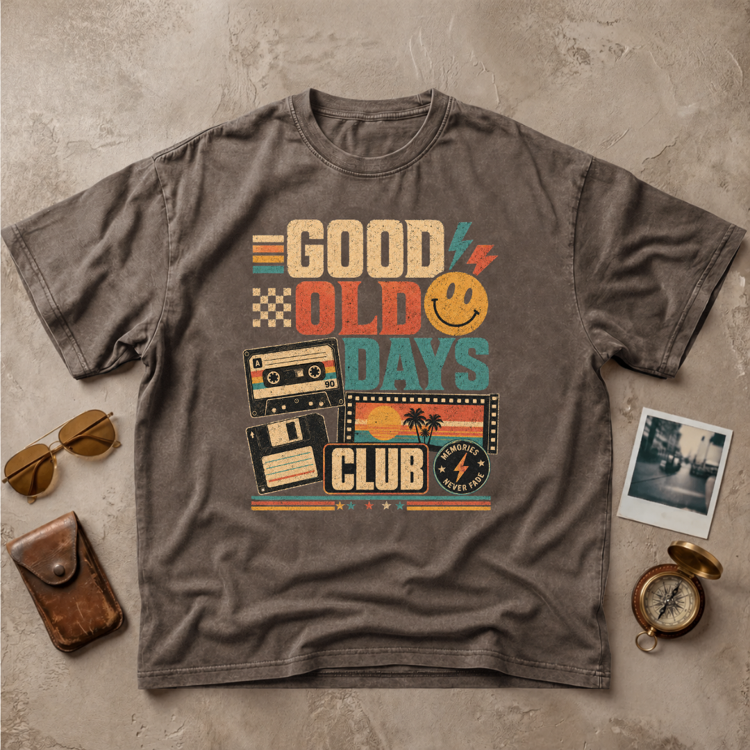 Good Old Days Club Retro Tee