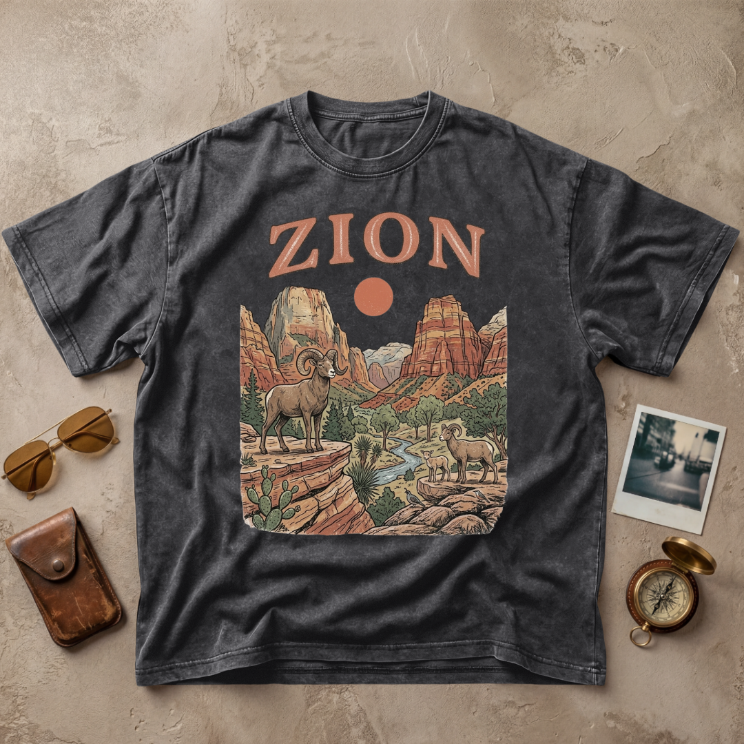 Zion Vintage Wildlife Graphic Tee