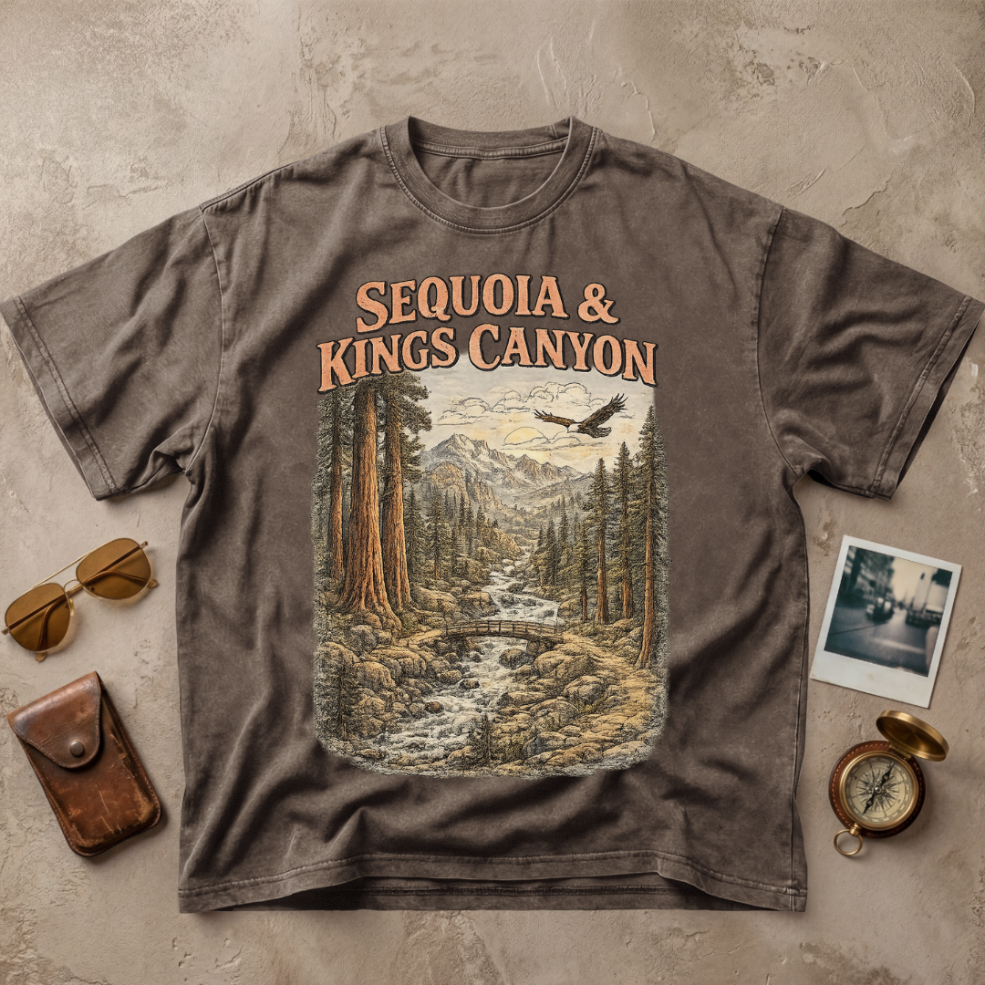 Sequoia & Kings Canyon Vintage Forest Graphic Tee