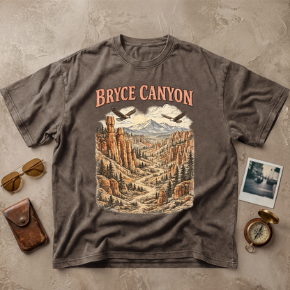 Bryce Canyon Vintage Landscape Graphic Tee