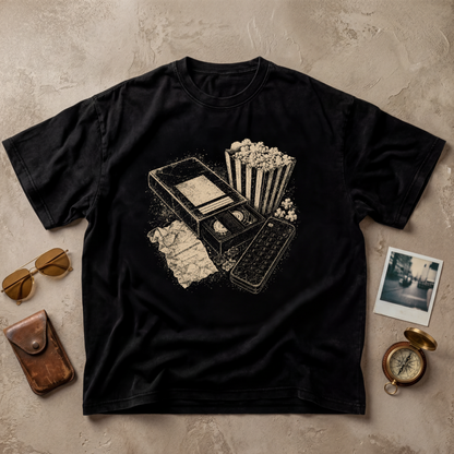 Vintage Movie Night VHS Graphic Tee