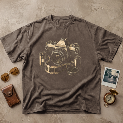 Vintage Film Camera Photographer Tee