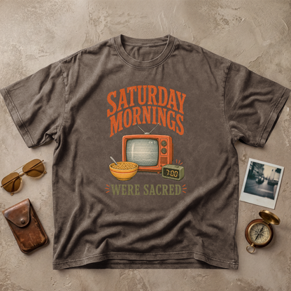 Saturday Mornings Were Sacred Vintage Tee
