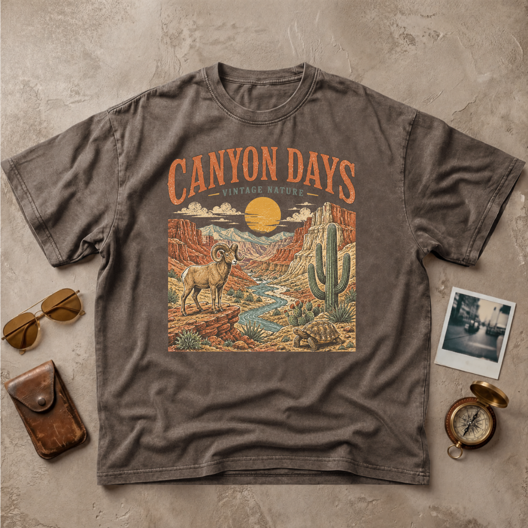 Canyon Days Vintage Nature Adventure Tee