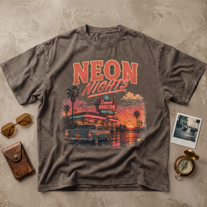 Neon Nights Vintage Motel Retro