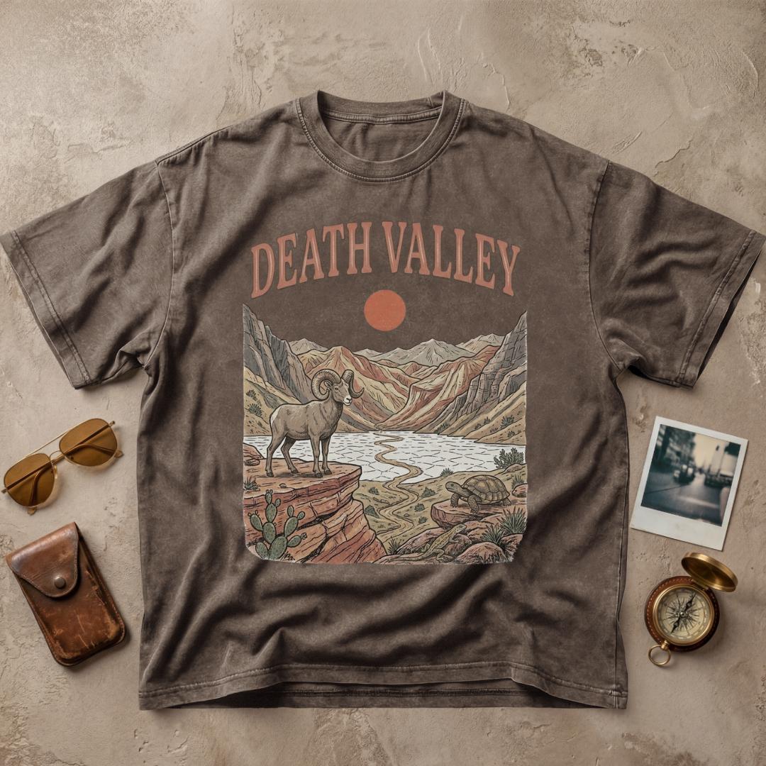 Death Valley Vintage Desert Wildlife Graphic Tee