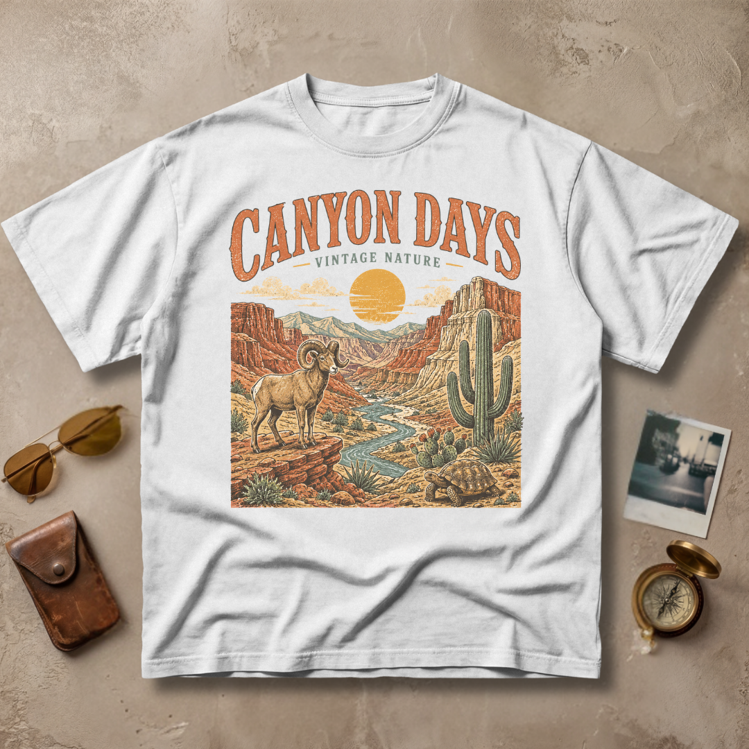 Canyon Days Vintage Nature Adventure Tee