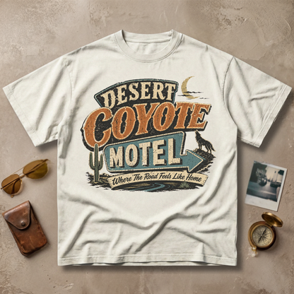 Desert Coyote Motel Vintage Retro