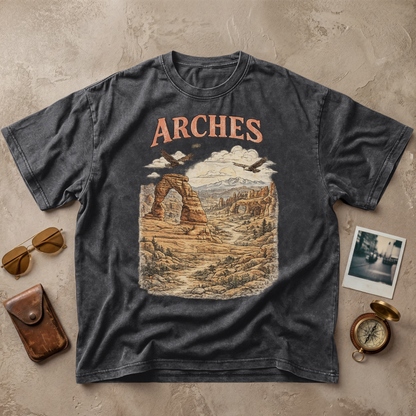 Arches Vintage Desert Landscape Graphic Tee