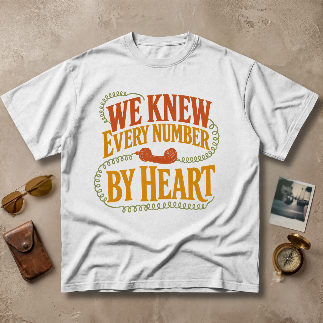 We Knew Every Number By Heart Vintage Tee