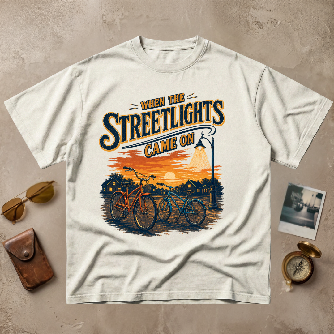 When The Streetlights Came On Vintage Tee