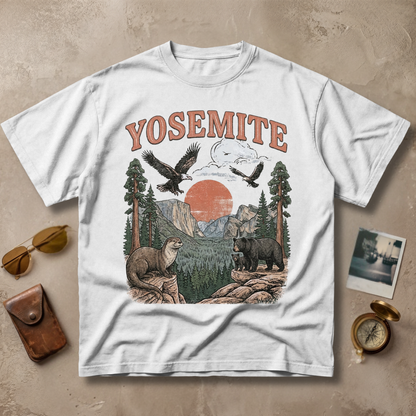 Yosemite Vintage Wildlife Graphic Tee