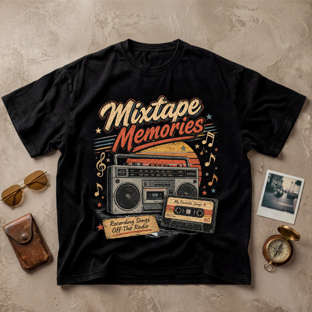 Mixtape Memories Vintage Cassette Tee