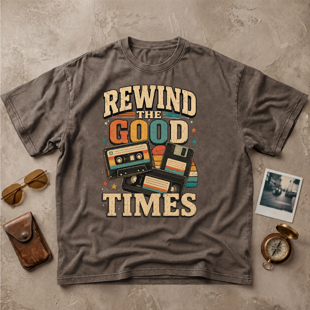 Rewind The Good Times Retro Tee