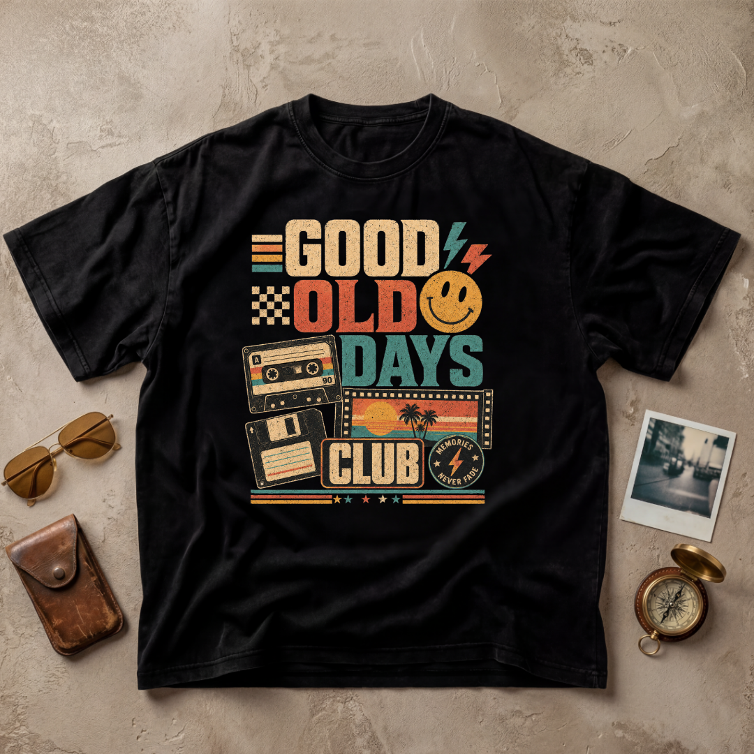 Good Old Days Club Retro Tee