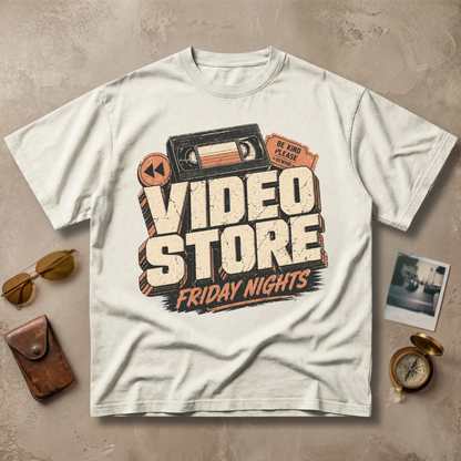 Video Store Friday Nights Retro Vintage