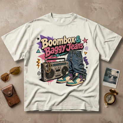 Boombox and Baggy Jeans Tee