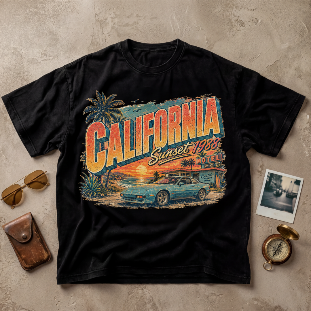 California Vintage Road Trip Tee