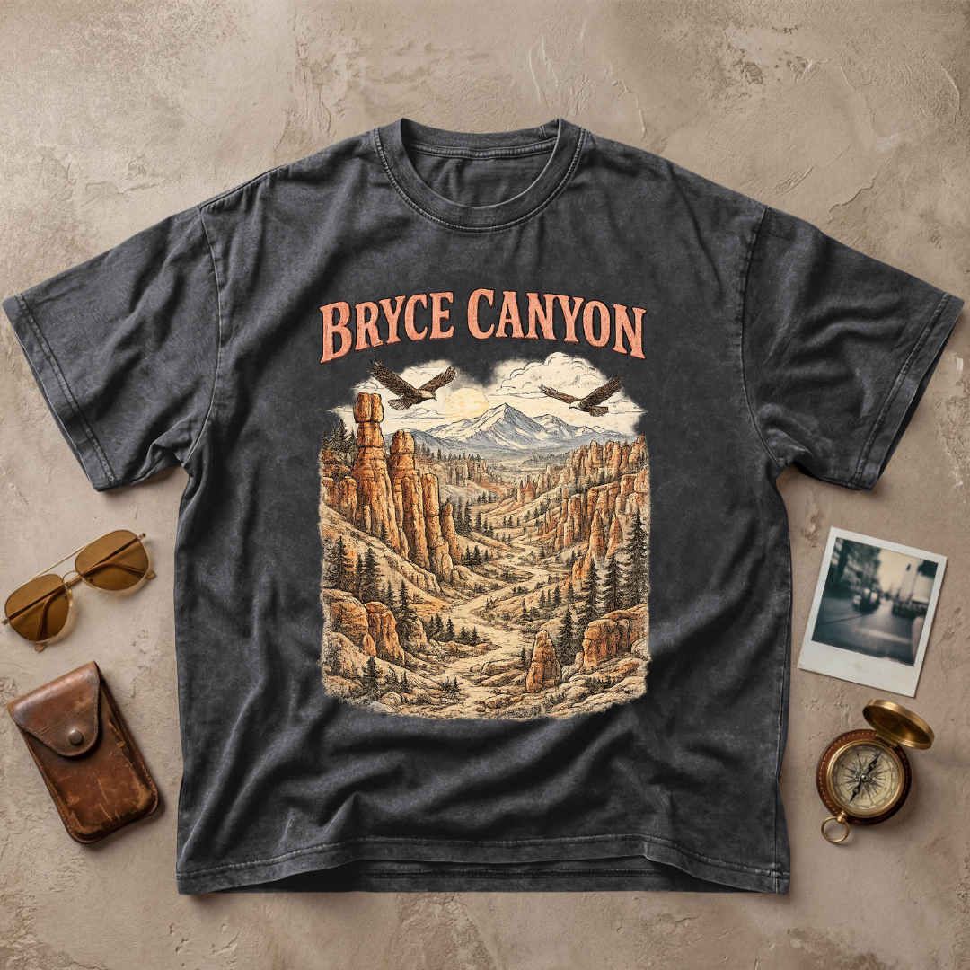 Bryce Canyon Vintage Landscape Graphic Tee