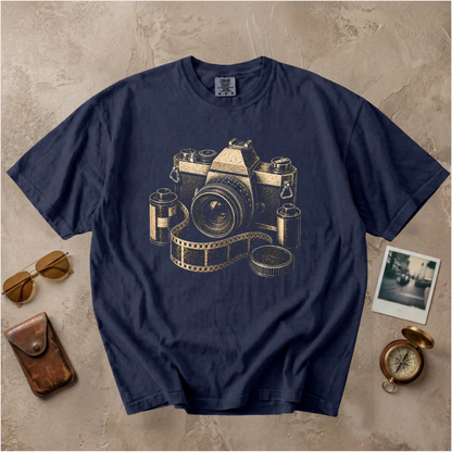 Vintage Film Camera Photographer Tee