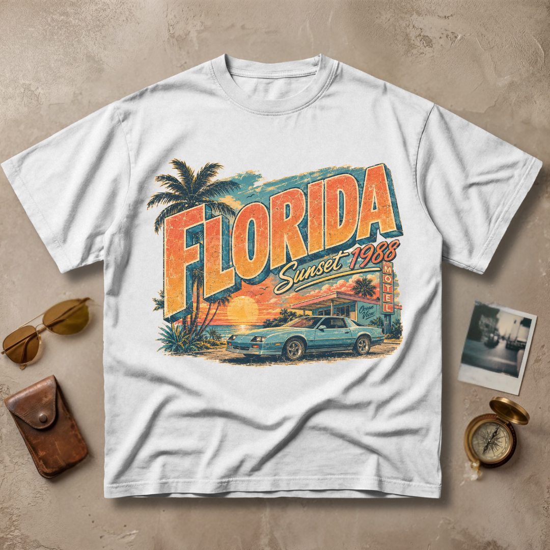 Florida Vintage Coastal Retro Tee