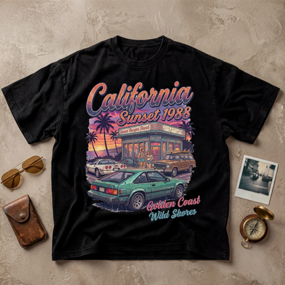 California Sunset 1988 Vintage Tee