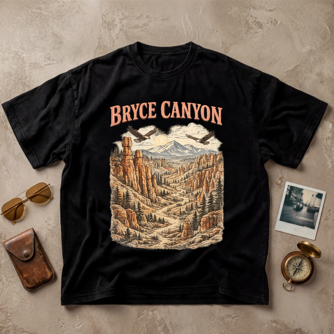 Bryce Canyon Vintage Landscape Graphic Tee