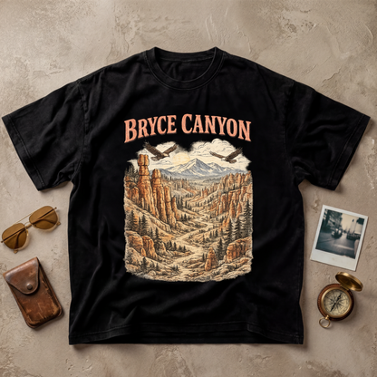 Bryce Canyon Vintage Landscape Graphic Tee