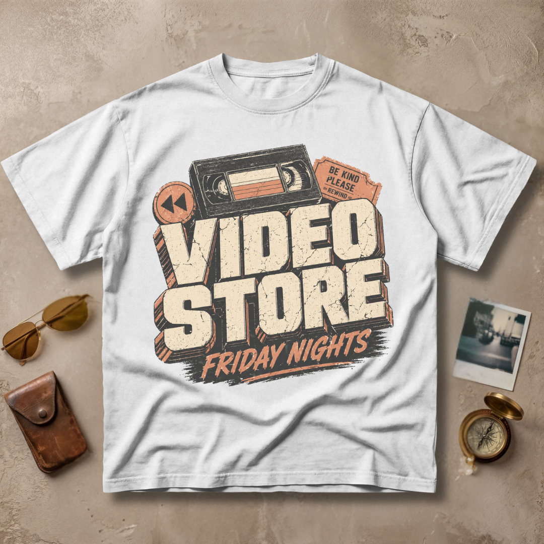 Video Store Friday Nights Retro Vintage