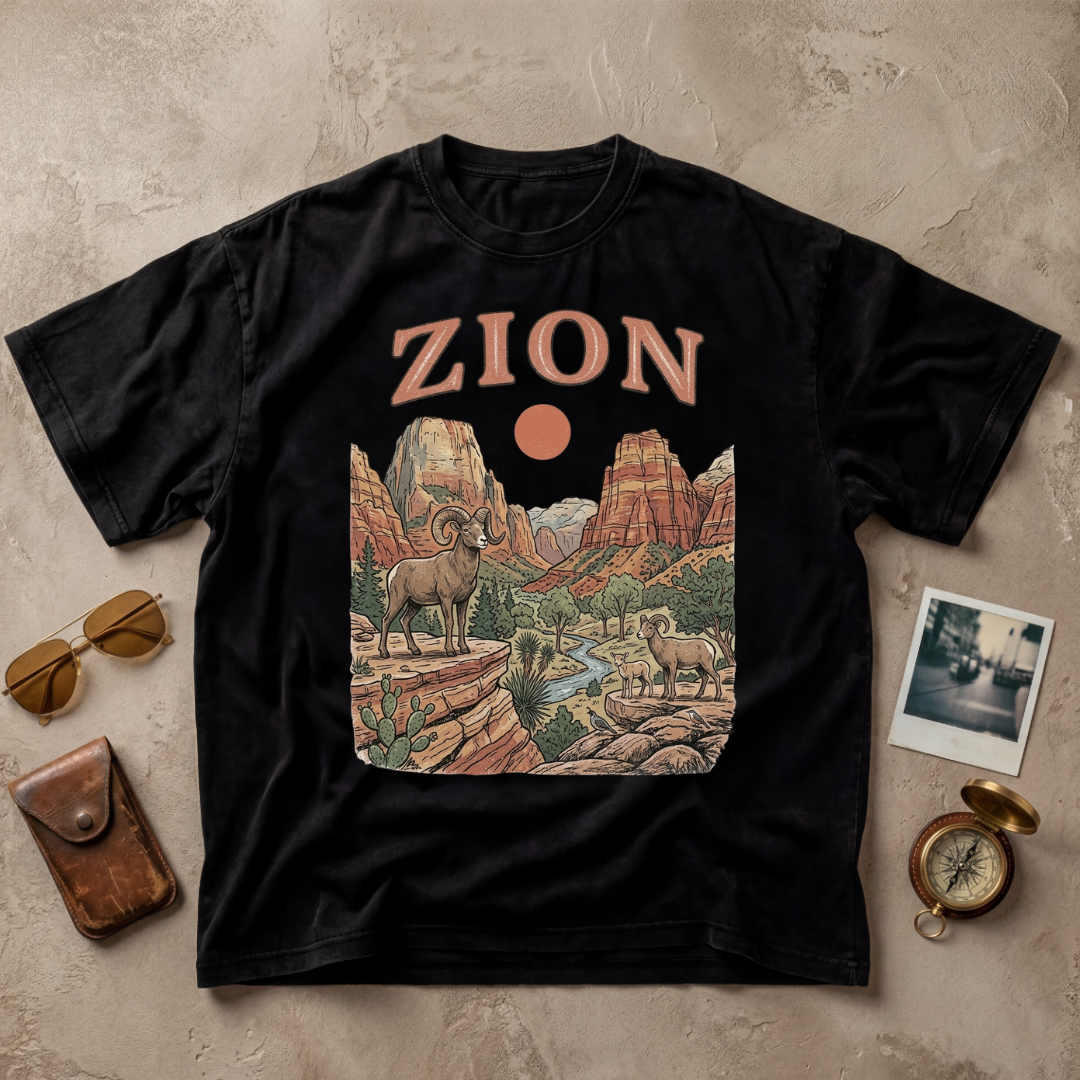 Zion Vintage Wildlife Graphic Tee
