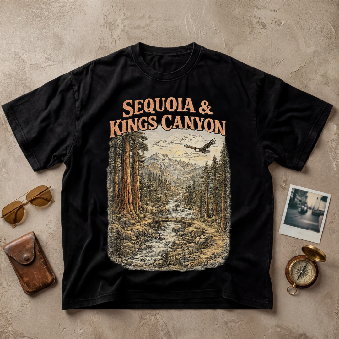 Sequoia & Kings Canyon Vintage Forest Graphic Tee