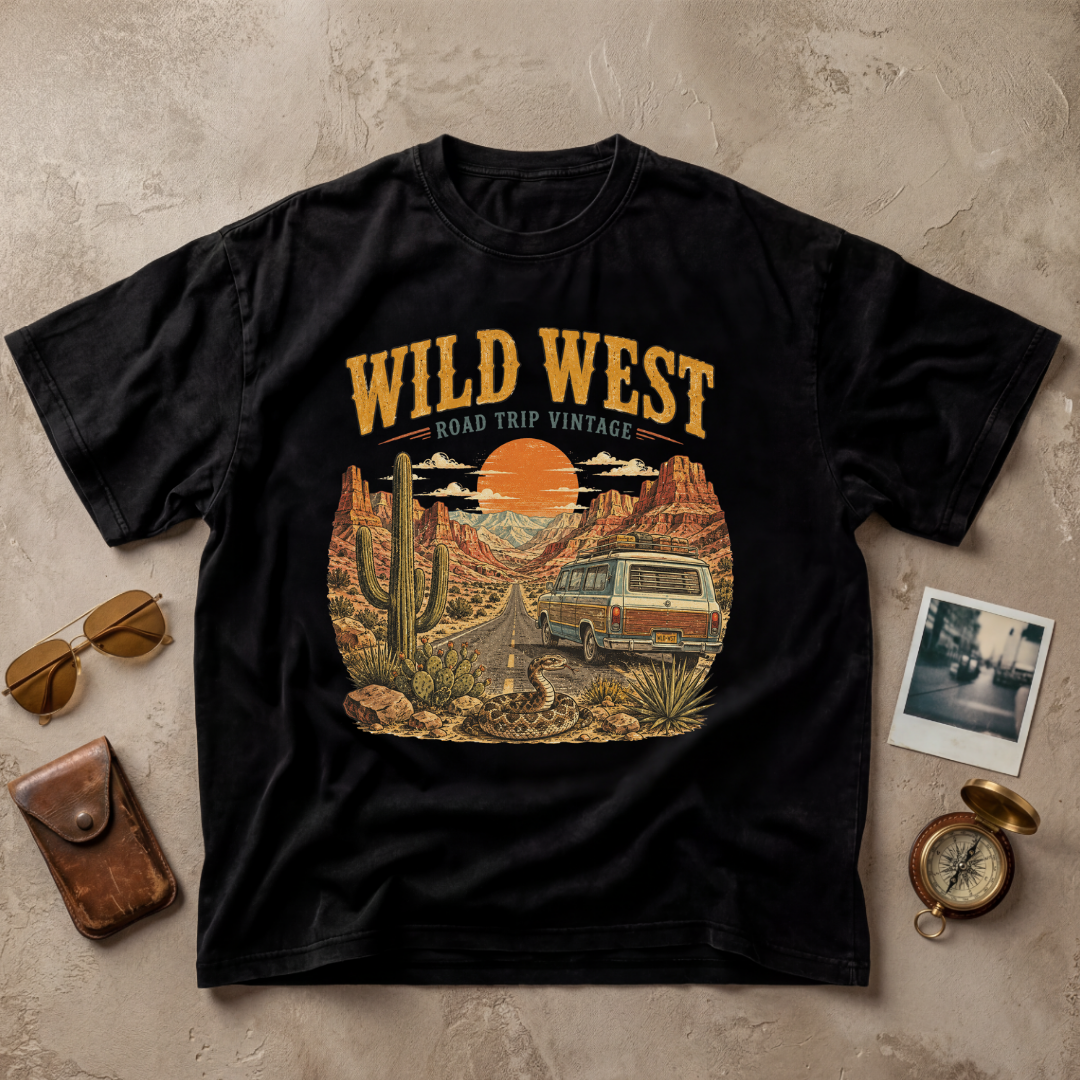 Wild West Road Trip Vintage Tee
