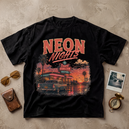 Neon Nights Vintage Motel Retro