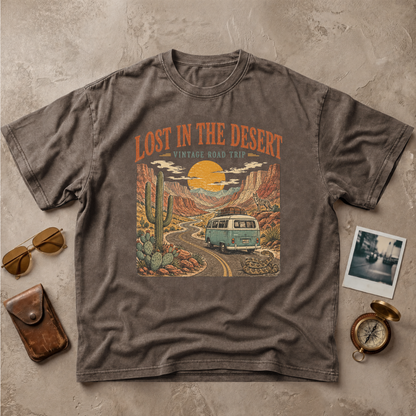 Lost In The Desert Vintage Road Trip Tee