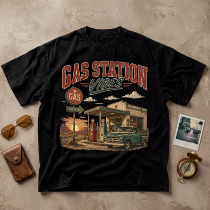 Gas Station Vibes Vintage Retro