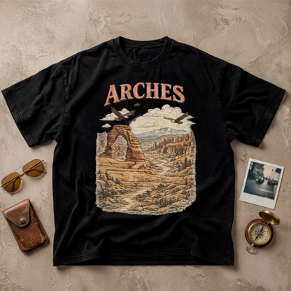 Arches Vintage Desert Landscape Graphic Tee