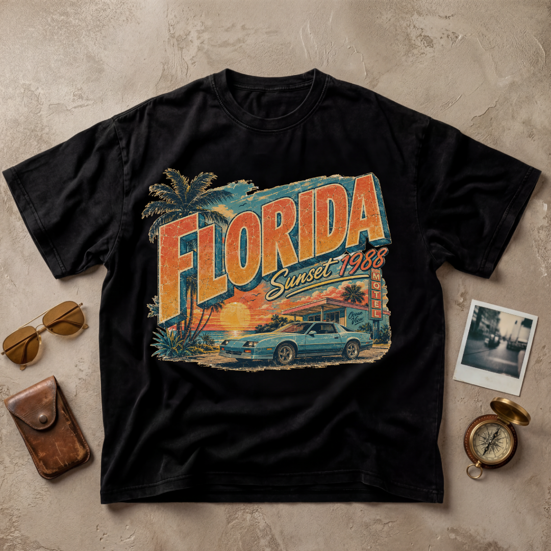 Florida Vintage Coastal Retro Tee