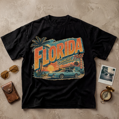 Florida Vintage Coastal Retro Tee