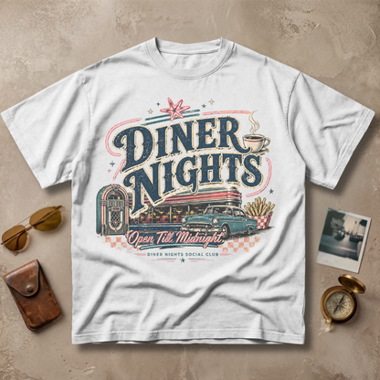Diner Nights Vintage Retro Motel